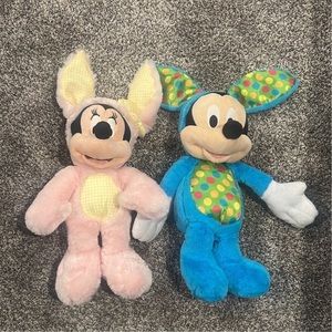 Mickey & Minnie Mouse Easter Plushes